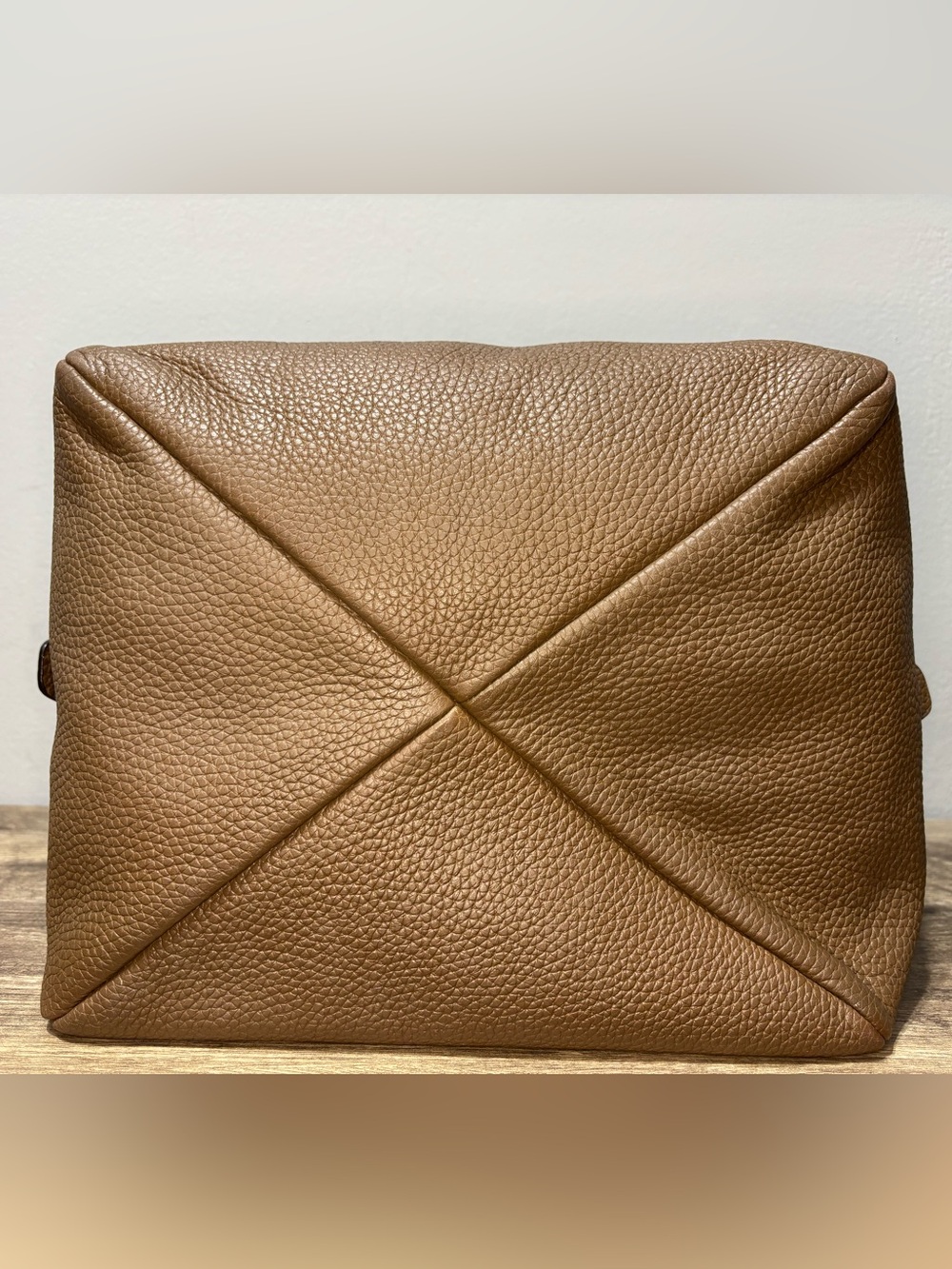 Bruno Magli Pebbled Leather Satchel in Taupe - Picture 10 of 16